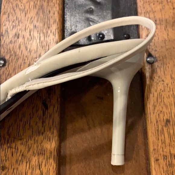 Zara: Slin back heels, clear & beige. Size 9 - Picture 4 of 5